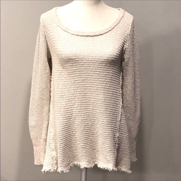 Blue Moon Anthropology Knit Boho Hi Lo Distressed Sweater - Picture 8 of 16